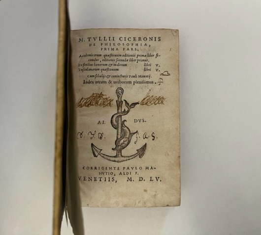 M. Tullii Ciceronis De philosophia prima pars. Academicarum quaestionum editionis primae liber secundus, editionis secundae liber primus
